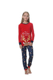 Family Christmas Deer Parent-child Print Pajamas Loungewear