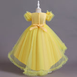 Kid Baby Girls Piano Performance Birthday Pomful Dress