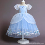 KidGirl Princess Summer Cinderella Frozen Halloween Dresses