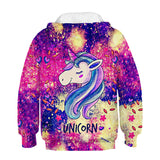 Kid Girls Boy Unicorn Hoodies Cartoon Sweatshirt Casual Pullover