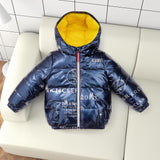 Kid Baby Boy Girl Down Jacket Silver Walk-in Space Extra Thick Coat