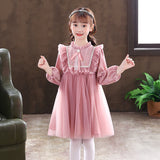 Girls Mesh Chiffon Princess Dress