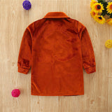 Baby KidGirls  New  Spring Long-sleeved Velvet Blouse