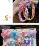 Kid Girl Cartoon Hair Accessories Candy Braided Hair Wig Headwears
