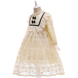 Kid Baby Girl Long Sleeve Lace Autumn Dress