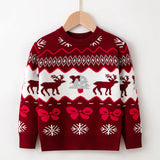 Kid Baby Boy Girl Autumn Winter Christmas Deer Sweater