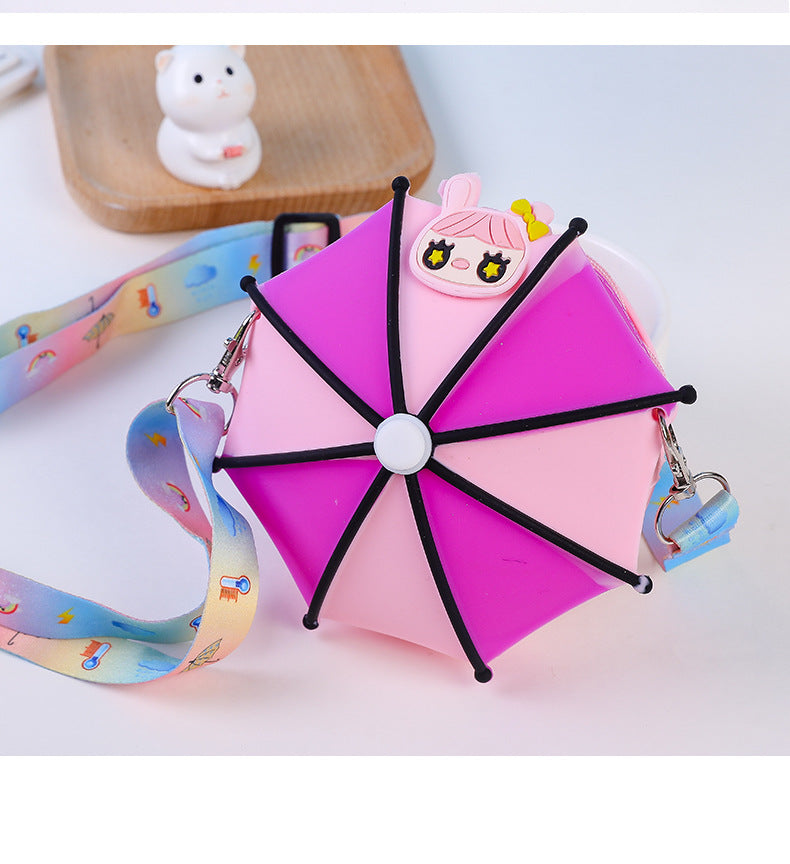 Kid Relieve Stress Puzzle Cartoon Silicone Zero Wallet Personalized Umbrella Bag