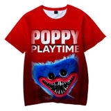 Kid Boy Girl Short Sleeve 3D Poppy Play Time Plus-size T-shirt