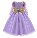 Kid Baby Girls Evening Europe And United States Rapunzel Long Sleeve Halloween Dresses