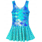 Kid Girl Mermaid One-piece Cute Swimwear Swimsuit