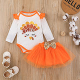 Baby Girls Suit Spring Autumn Long-sleeved Triangle Mesh Gauze Suits 2 Pcs