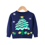 Kid Baby Girl Christmas Tree Pullover Bottoming Sweater