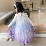 Kid Baby Girl Ice and Snow Strange Aisha Gradual Temperament Princess Dress