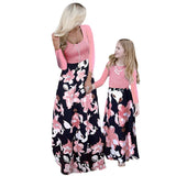 Family Matching Parent-child Mother Daughter Stitching Dress
