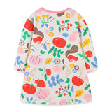 Kid Baby Girls Long Sleeve Knitted Cotton Autumn Cartoon Dresses