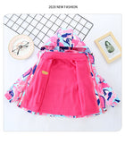 Kid Girl Extra 3-in-1 Detachable Storm Jacket Outdoor Windbreaker Coats