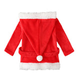 Kid Baby Girl Christmas Robe Winter Polka Dot Belt Pajamas