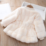 Winter New Girls Fashion Imitation Mink Fur Coat
