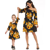 Family Matching Parent-child Sunflower Dress