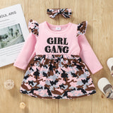 Infants Baby Long Sleeves Scarf Tide Autumn Dresses