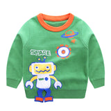 Kid Baby Boys Universe Cotton Double Layer Warm Sweaters