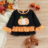 Kid Baby Girl Halloween Autumn Pumpkin Patch Poppy 2 Pcs Sets