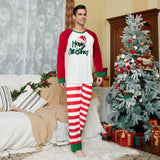 Family Spring Autumn Striped Christmas Pajamas Set