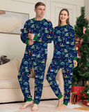 Family Matching Parent-child Cotton-printed Dinosaur Christmas Pajamas