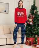 Family Matching Puppy Christmas Parent-child Printed Pajamas