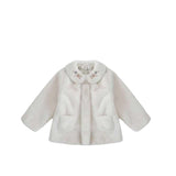 Kid Baby Girls Warm Long Sleeve Autumn Winter Wool Coat with Fur