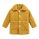 Kid Baby Girls Casual Korean Lapel Warm Coat
