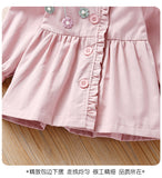 Kid Baby Girl Spring Autumn Flower Hooded Coats