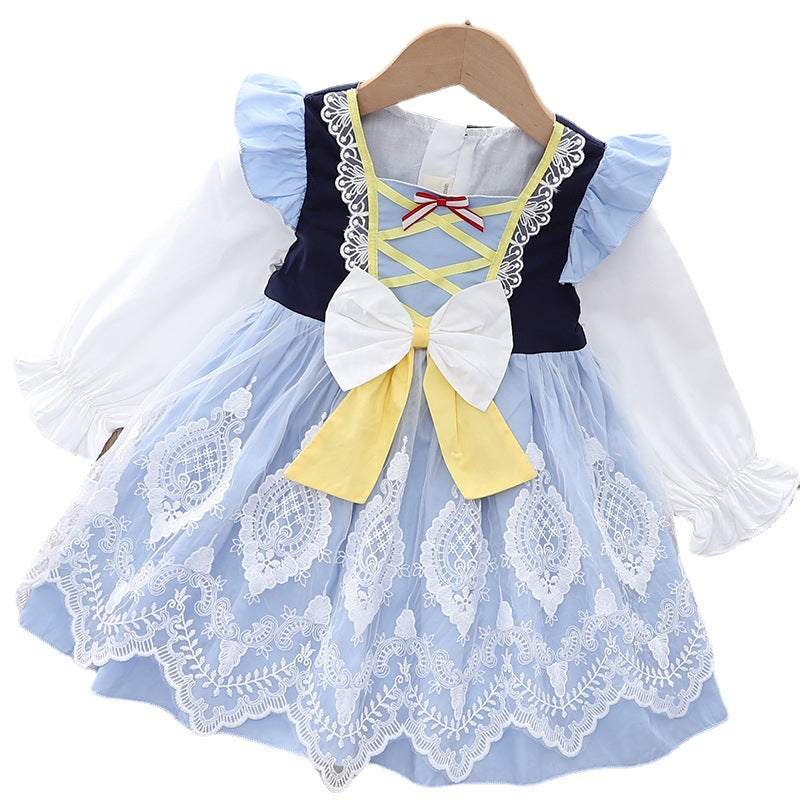 Kid Baby Boy Lolita Western Snow White Princess Dress