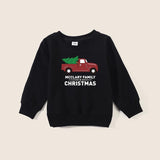 Family Matching Christmas Round Neck Parent-child Long Sleeve Cute Cartoon Shirts