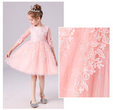 3-12T Kid Girl Piano Princess Wedding All Seasons Dresses