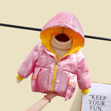 Kid Baby Boys Girls Hooded Candy Colored Thick Down Jacket Coats