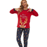 Family Christmas Deer Parent-child Print Pajamas Loungewear