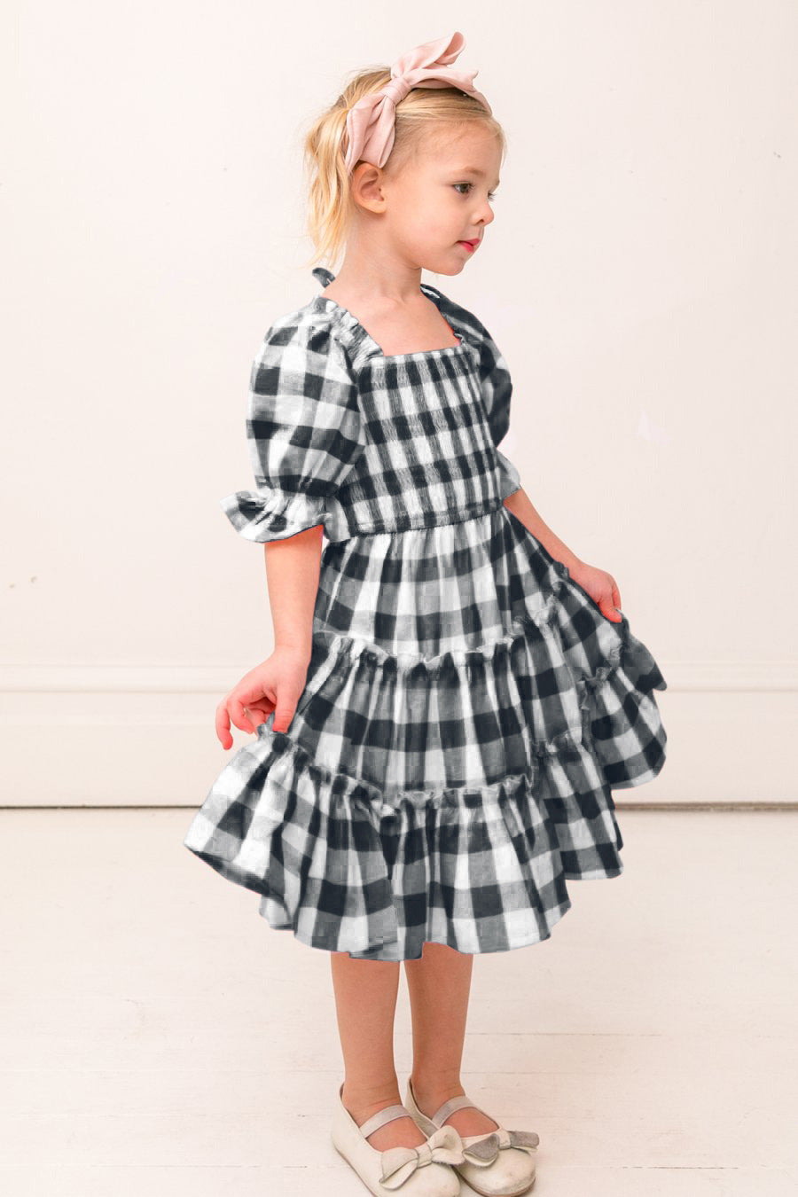 Family Matching Parent-child Bohemian Long Square Collar Dresses
