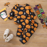 Baby Girl Halloween Pumpkin Sets 2 Pcs
