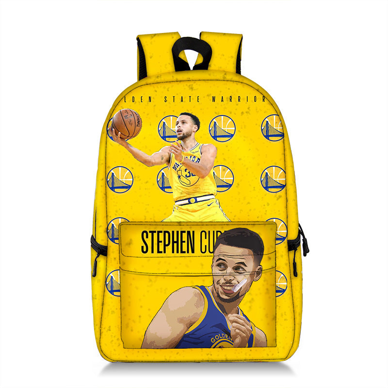 Boys Middle School Backpack Fashionable Basketball Star Bag
