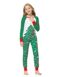 Family Christmas Parent-child Round Neck Long Sleeves Pajamas