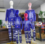 Family Matching Christmas Long Sleeve Cartoon Pajamas