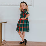 Family Matching Plaid Parent-child Spring Trend Dress