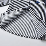 Kid Baby Boy Suit Long Sleeve Striped Suspenders Birthday Suits 2 Pcs Sets