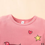 Kid Baby Girl Unicorn Summer Short Sleeve Cartoon T-shirt