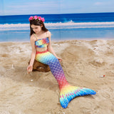 Kid Girl Beauty Mermaid Bikini Swimsuit