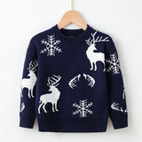 Kid Baby Girl Boy Autumn Winter Christmas Snow Elk Sweater