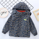 Kid Boys Autumn Winter Three-in-one Detachable Outdoor Storm Jacket Coat