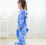 Kid Baby Boy Girl Dinosaur Cartoon Thickened Autumn Winter Pajamas