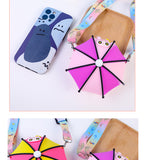 Kid Relieve Stress Puzzle Cartoon Silicone Zero Wallet Personalized Umbrella Bag